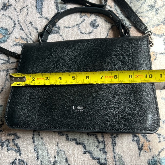 Botkier Valentina Black Pebbled Leather Crossbody Bag Purse - Picture 12 of 12